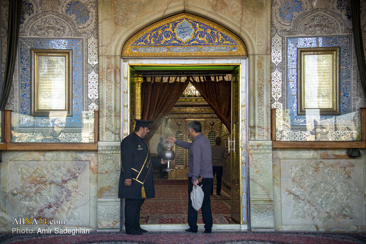 Photos: Ceremony of Replacing Flag of Hazrat Shahcheragh Holy Shrine