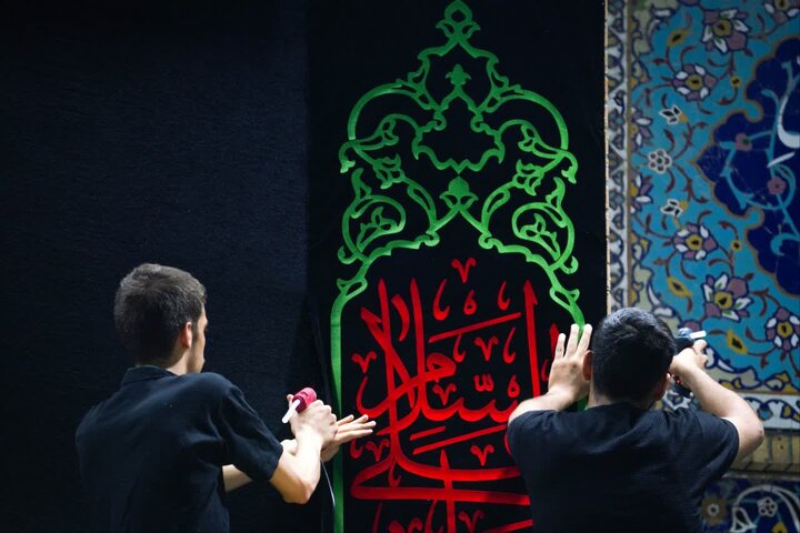 گزارش تصویری/ امامزاده صالح(ع) سیاهپوش محرم