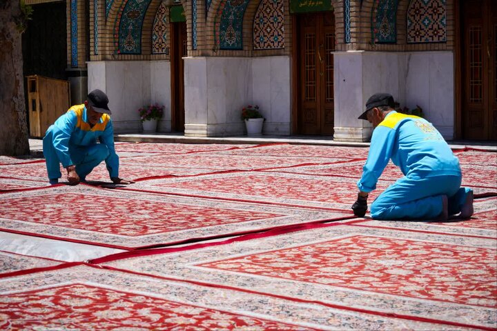 گزارش تصویری/ امامزاده صالح(ع) سیاهپوش محرم