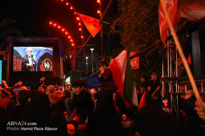 اجتماع شبانه رشت با سخنرانی آیت‌الله رمضانی
