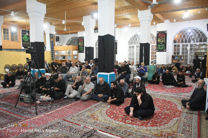 مراسم عزاداری محرم در مسجد حاج سمیع رشت
