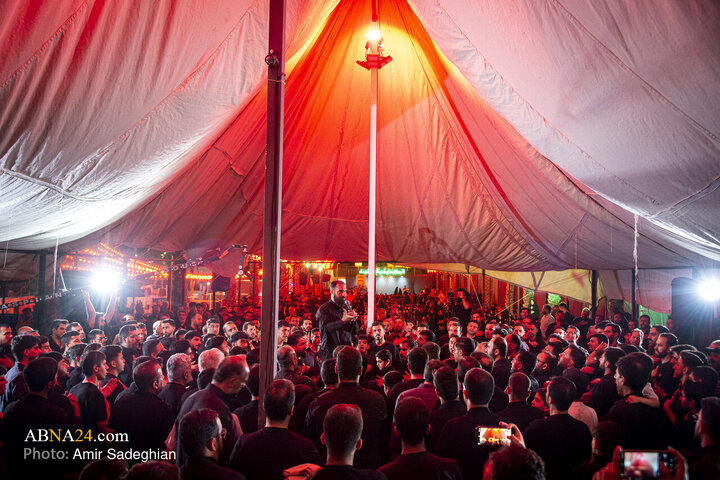 Photos: Mourning Ceremony of Fourth Night of Muharram at the "Azizam Husain (AS)" Mawkib in Shiraz