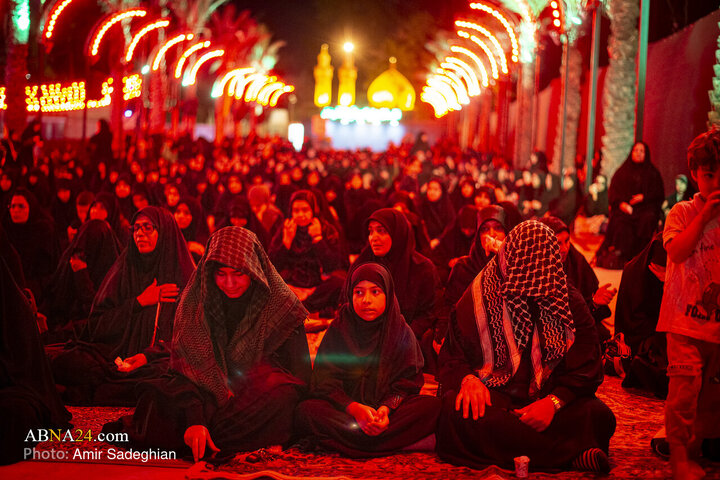 Photos: Mourning Ceremony of Fourth Night of Muharram at the "Azizam Husain (AS)" Mawkib in Shiraz
