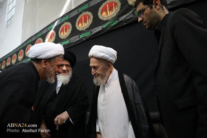 مراسم عزاداری روز هشتم ماه محرم در بیت آیت‌الله سبحانی