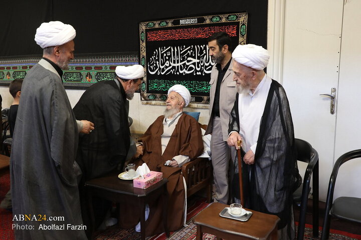 مراسم عزاداری روز عاشورا در بیت آیت‌الله مکارم شیرازی