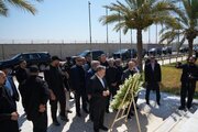 El canciller iraní visita el lugar conmemorativo del mártir Qasem Soleimani en Irak