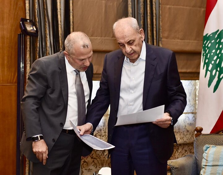 باسیل پس از دیدار با بری: بر مقابله با فتنه و حمایت از ارتش لبنان توافق داریم