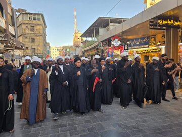 Photos: African Students Renew Allegiance to Imam Hussain in Walk to Holy Shrine of Imam Ali in Najaf