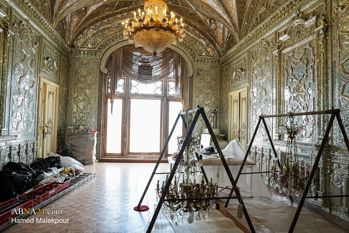 Photos: Parliament Lawmakers Visit Damaged Sections of Sa'dabad Palace After Ramadan War