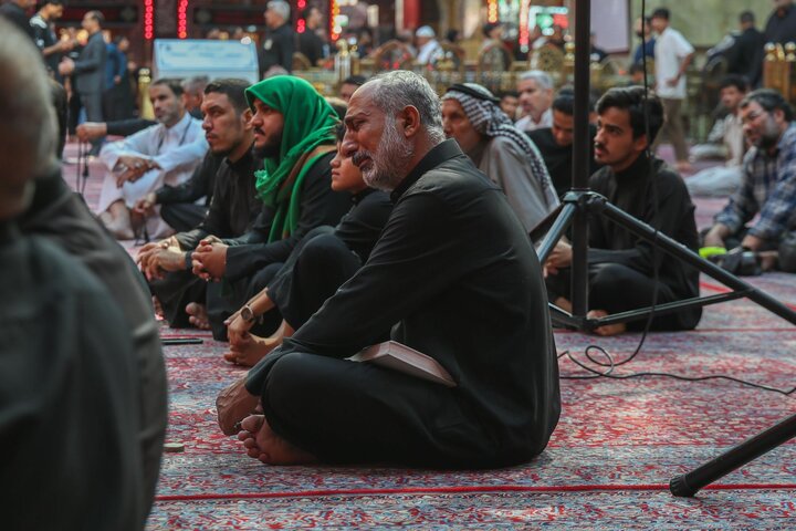 تقرير مصور/ إقامة مجلس عزاء لإحياء ذكر أهل البيت (ع) في صحن مرقد أبي الفضل العباس (ع)