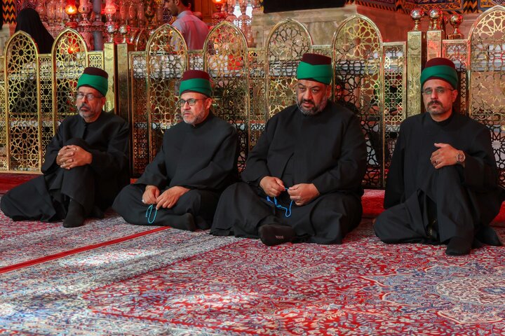 تقرير مصور/ إقامة مجلس عزاء لإحياء ذكر أهل البيت (ع) في صحن مرقد أبي الفضل العباس (ع)