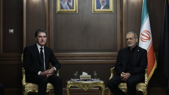 Nêçîrvan Barzanî li gel Serokkomarê Îranê civiya