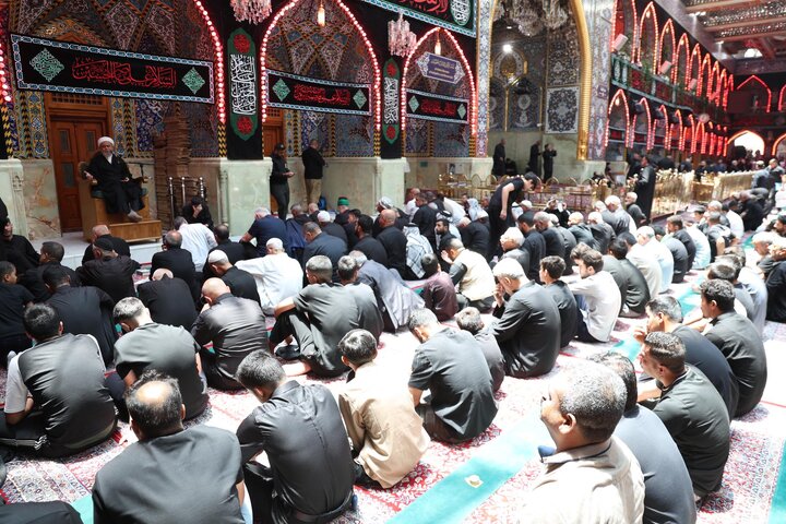 تقرير مصور/  إقامة محاضرة توعوية في اليوم السابع لذكرى شهادة الإمام الحسين (عليه السلام) بكربلاء