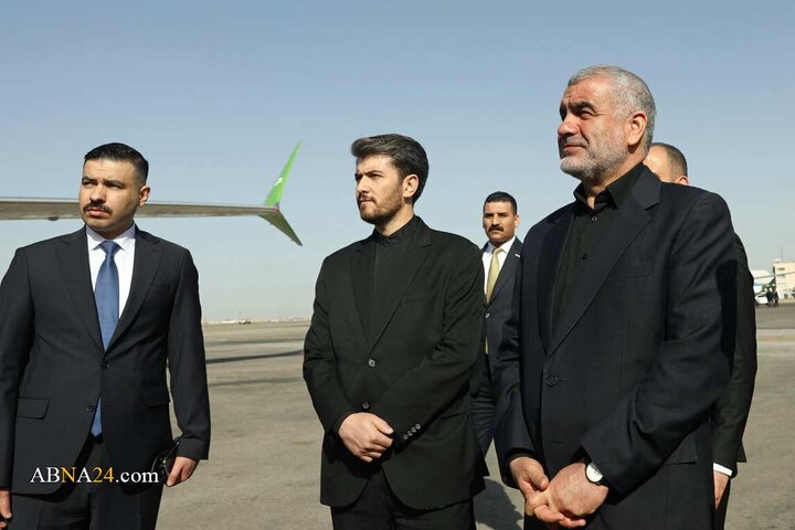 هیبت الحلبوسی رئیس مجلس عراق صبح امروز جمعه ۱۲ تیرماه به منظور شرکت در مراسم ادای احترام به پیکر رهبر شهید انقلاب اسلامی وارد تهران شد