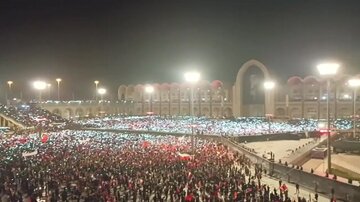 ویدیو | جمعیت حاضر در مصلی تهران؛ ساعتی قبل