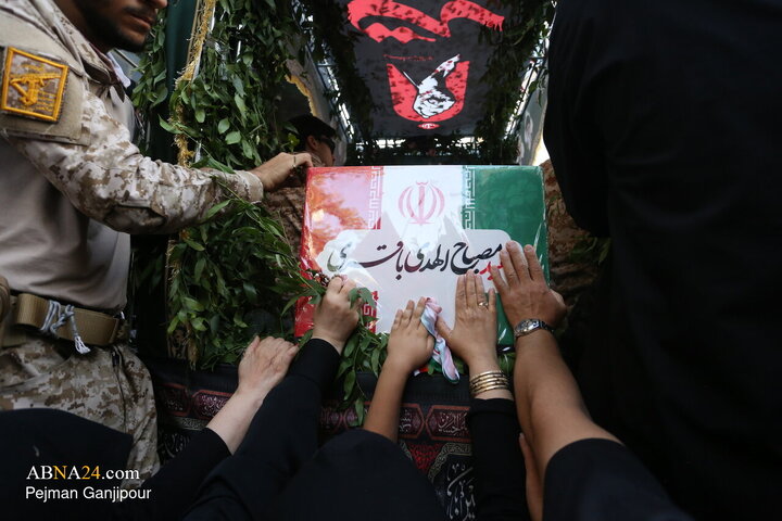 Photos: Funeral Ceremony for Body of Martyr Mesbah al-Hoda Baqeri Kani in Tehran