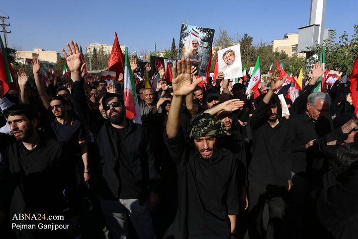 Photos: Funeral Ceremony for Body of Martyr Mesbah al-Hoda Baqeri Kani in Tehran