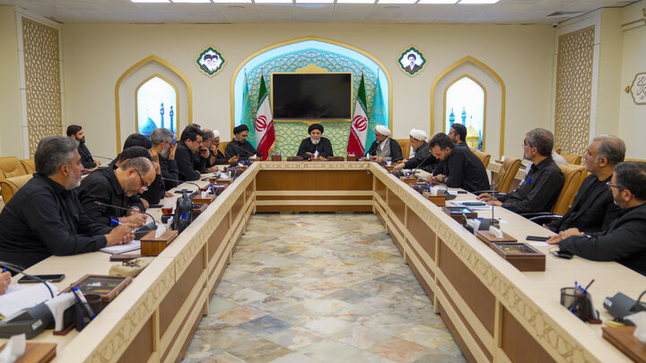 برگزاری نشست کمیته اطلاع‌رسانی مراسم تشییع پیکر آقای شهید ایران در آستان مسجد جمکران