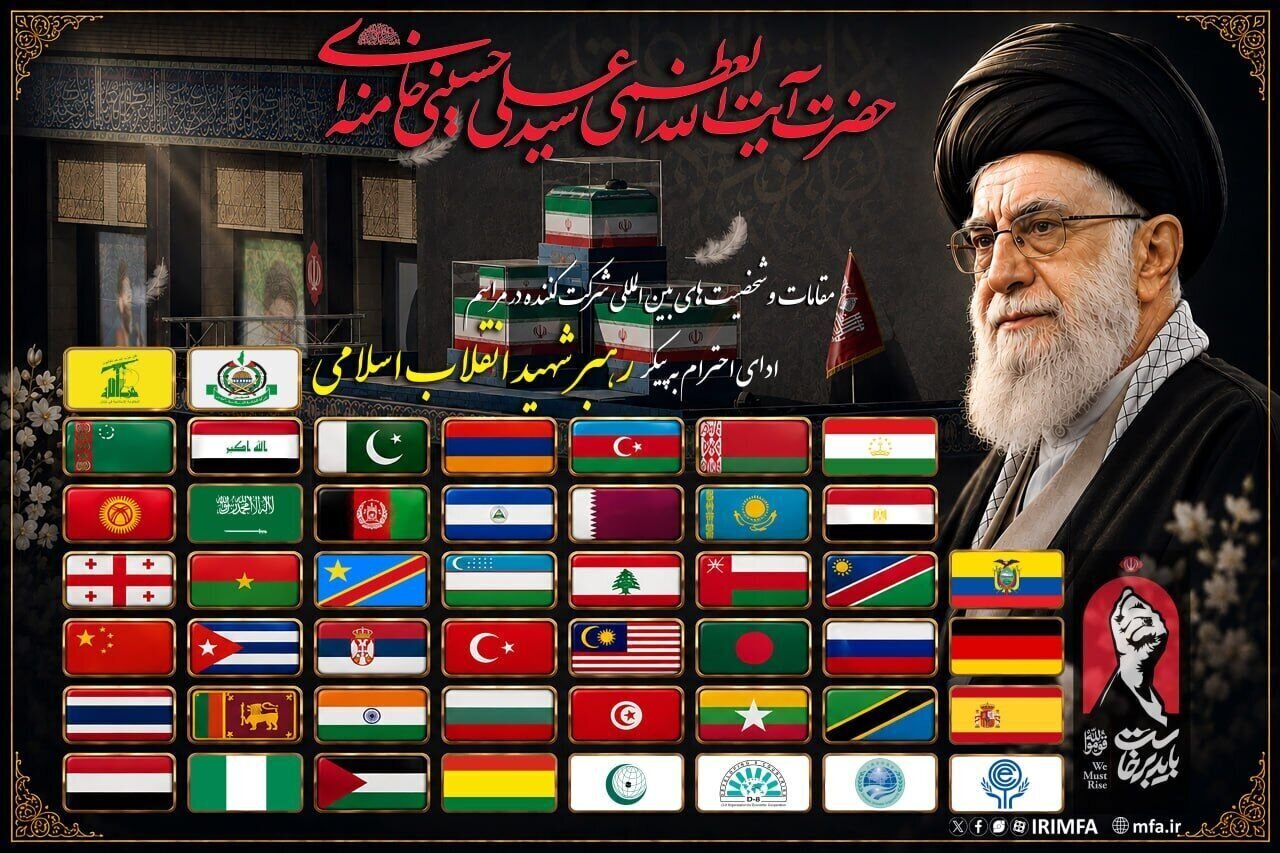 Countries participating in ceremony of paying respects to body of martyred leader