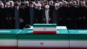Milyonlar, Şehit İmam Ayetullah Hamanei'i Tahran'da son yolculuğuna uğurladı
