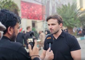Video: Remarks of well‑known American YouTuber from site of farewell ceremony for martyred leader