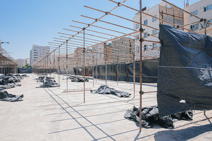 Photos: Preparation of Mawkibs by Astan Quds Razavi on Eve of Funeral Procession of Martyred Leader