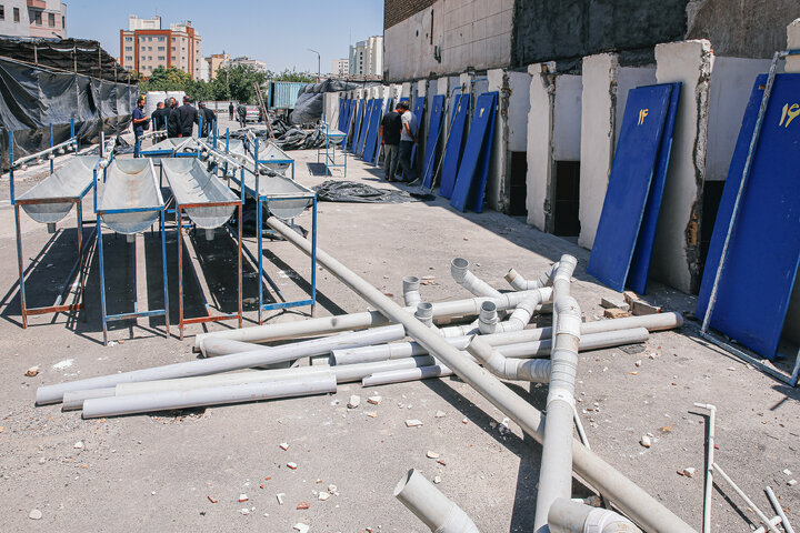Photos: Preparation of Mawkibs by Astan Quds Razavi on Eve of Funeral Procession of Martyred Leader