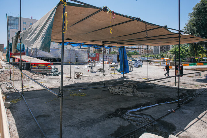 Photos: Preparation of Mawkibs by Astan Quds Razavi on Eve of Funeral Procession of Martyred Leader