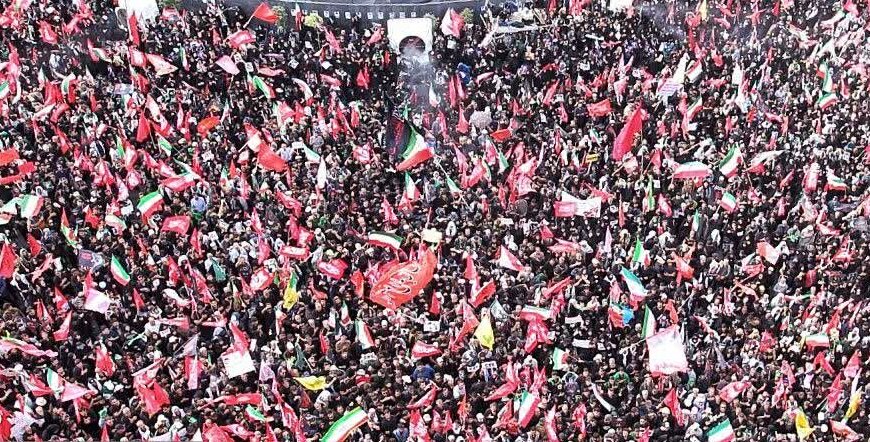 پوشش لحظه‌به‌لحظه مراسم تشییع آقای شهید ایران؛ بدرقۀ باشکوه حضرت ماه