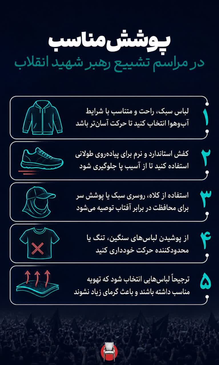 راهنمای جامع حضور در مراسم تشییع رهبر شهید