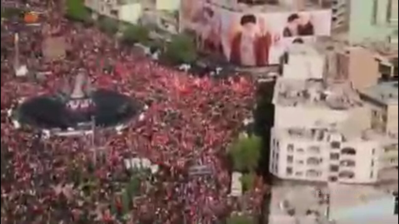 Vídeo: Al Mayadeen: Imagens Aéreas Mostram Milhões de Pessoas Tomando as Ruas de Teerã para o Funeral do Líder Mártir
