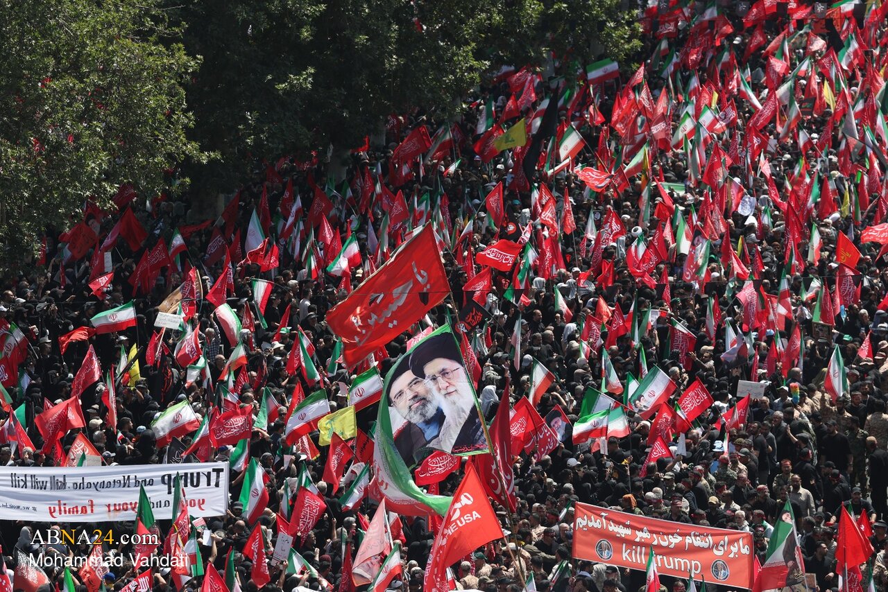 Maelfu na Mamilioni ya Waombolezaji Washiriki Katika Mazishi ya Shahidi Ayatollah Sayyid Ali Khamenei nchini Iran+Picha