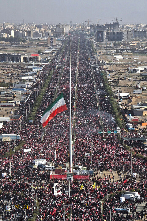 تشییع پیکر مطهر رهبر شهید انقلاب در شهر مقدس قم