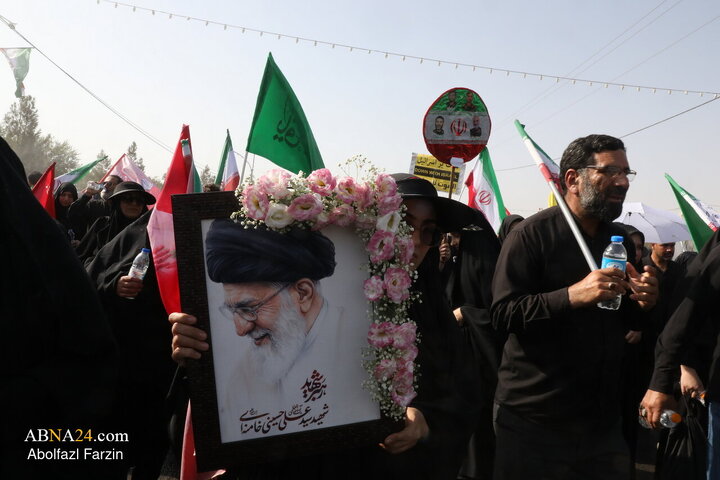 Informe fotográfico |Procesión fúnebre del cuerpo purificado del líder mártir de la Revolución en la sagrada ciudad de Qom