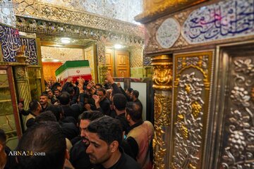 Foto / Şehit Rehber’in Ailesinin Naaşlarının Hz. Emirülmüminin (A.S.) Mukaddes Türbesindeki Teşyisi