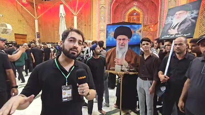 ویدیو | از قلب نجف؛ طنین عشق به رهبر شهید در حرم امیرالمومنین(ع)
