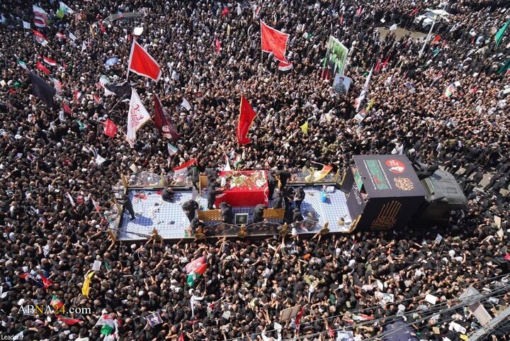 تشییع پیکر مطهر رهبر شهید انقلاب در نجف اشرف