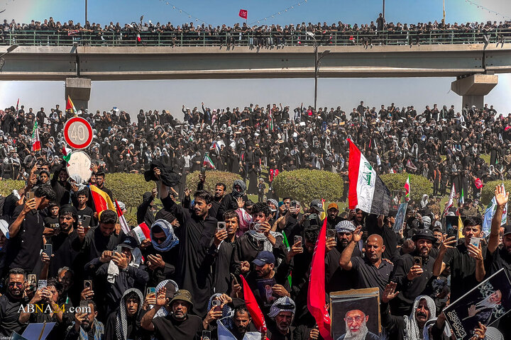 تشییع پیکر مطهر رهبر شهید انقلاب در نجف اشرف