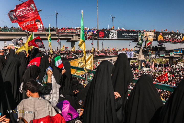 تشییع پیکر مطهر رهبر شهید انقلاب در نجف اشرف