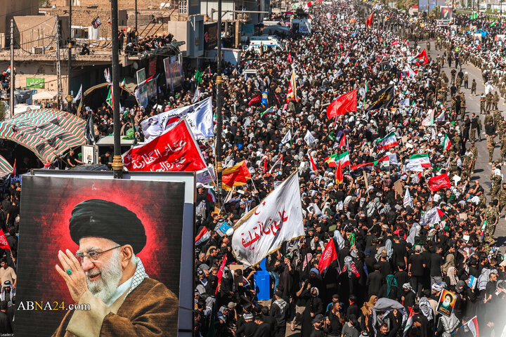 تشییع پیکر مطهر رهبر شهید انقلاب در نجف اشرف