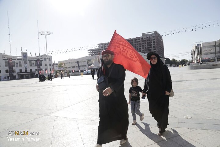 حال و هوای مشهدالرضا یک روز قبل از تشییع رهبر شهید انقلاب