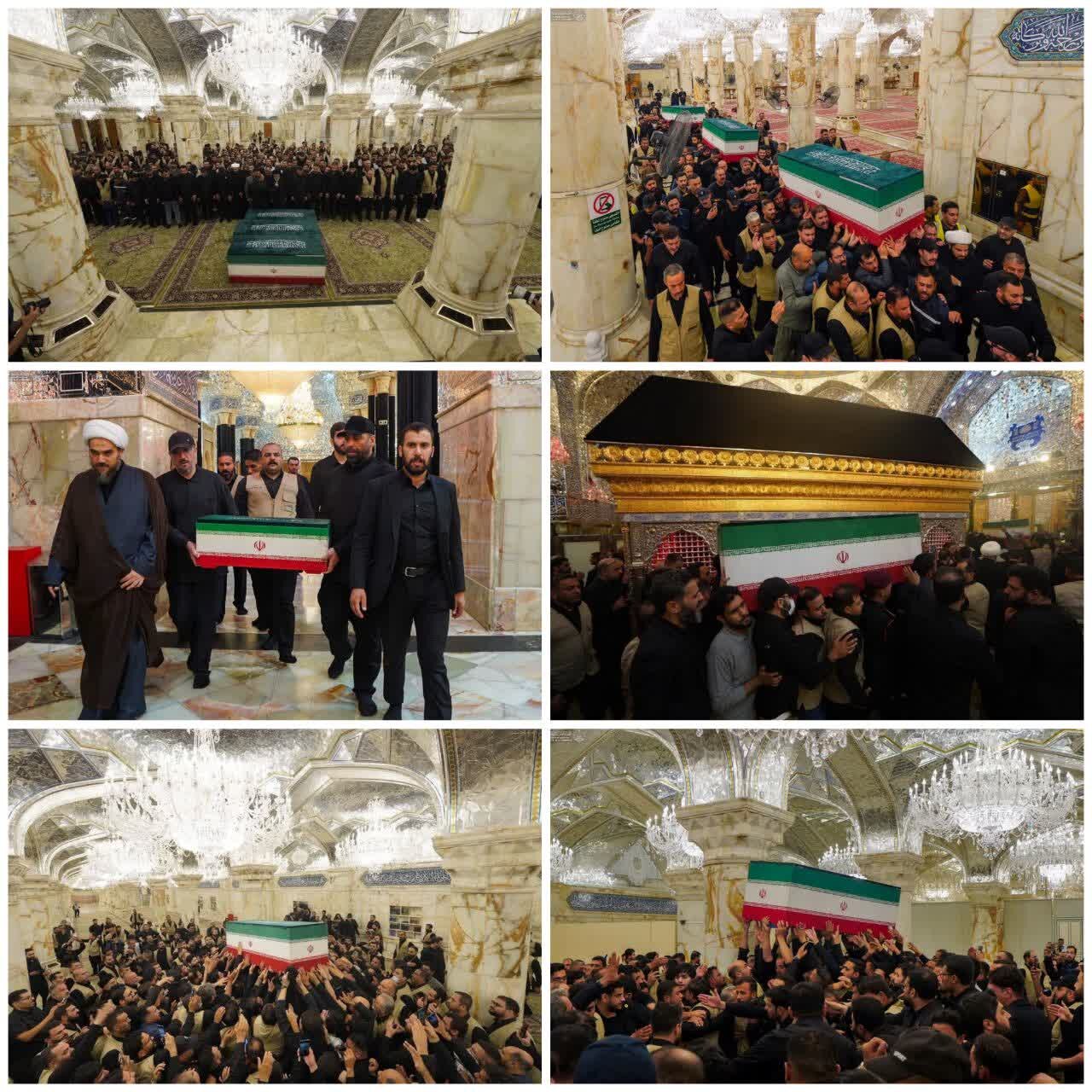 Nûvekirinê de ye؛Weşana zindî ya merasîma dîrokî ya teşeyîa cenazeyê pîroz ê rêberê şehîd ê ummetê li Iraqê، deqîqe bi deqîqe