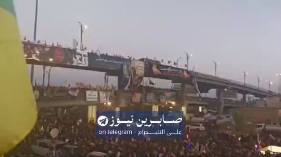 Video: Huge Iraqi Crowds Gather Ahead of Martyr Leader’s Funeral