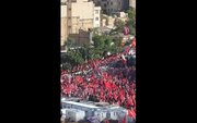 Video: Flood of Mourners Escorts Martyr Leader’s Body to Razavi Shrine