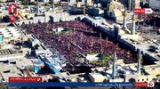 Video: Massive crowds filled Prophet A‘zam Courtyard in Mashhad ahead of arrival of martyr Leader