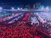 Fotos | Grande concentração em Bab al-Qibla, no Santuário do Imam Hussain (A.S.), durante o funeral do Grande Ayatollah Mártir Seyyed Ali Khamenei