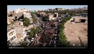 Video: Caravan of Martyrs Enters Streets of Holy City of Mashhad