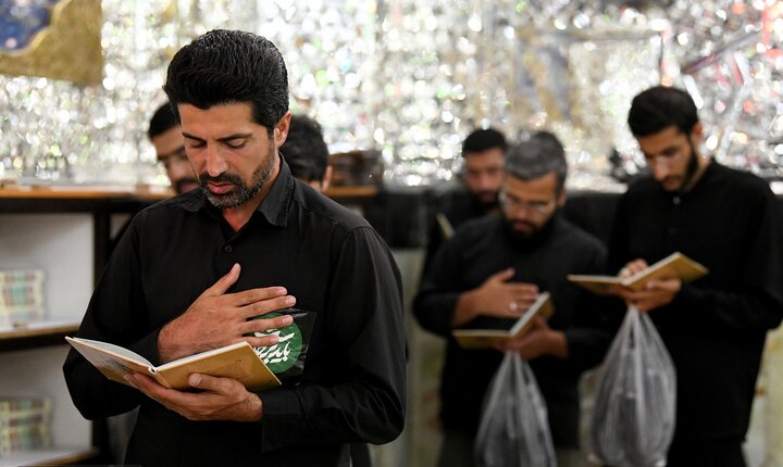گزارش تصویری/ مراسم عزاداری دهه سوم ماه محرم در حرم حضرت عبدالعظیم(ع)