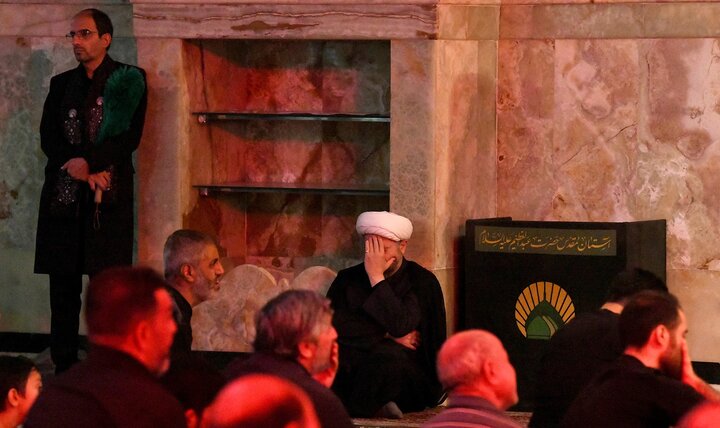 گزارش تصویری/ مراسم عزاداری دهه سوم ماه محرم در حرم حضرت عبدالعظیم(ع)