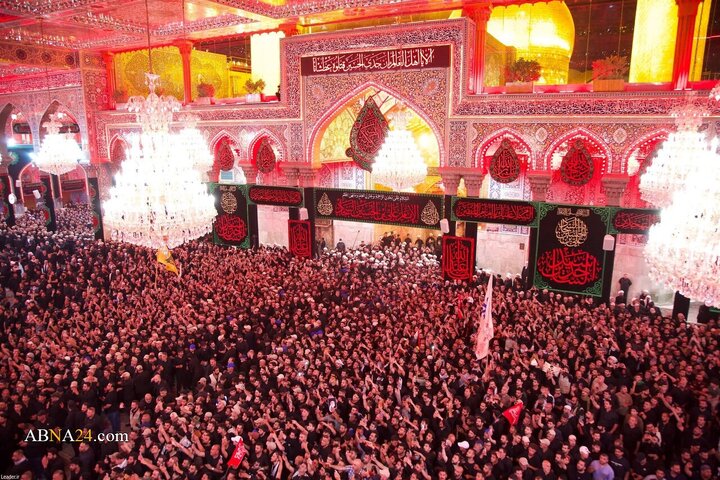 تشییع پیکر مطهر رهبر شهید انقلاب در کربلای معلی